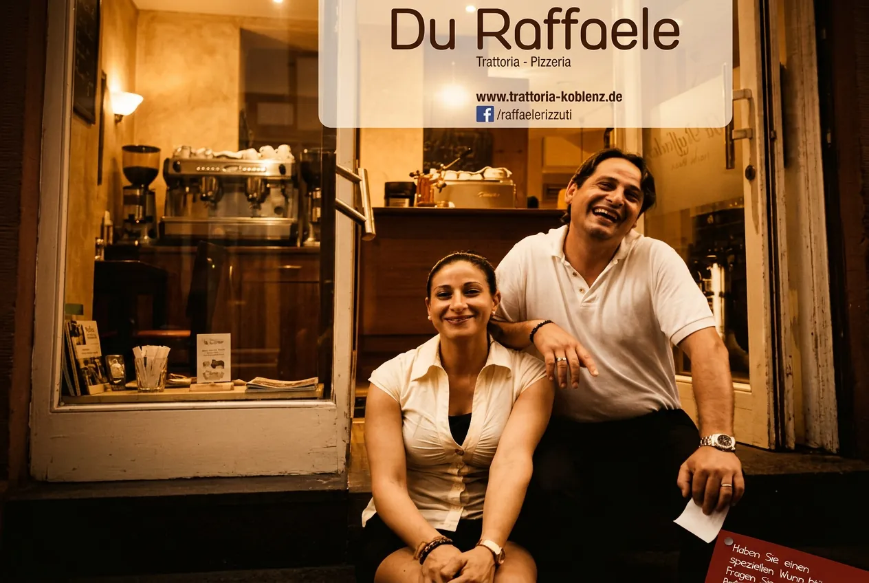 Raffaele Rizzuti mit Familie – Trattoria da Raffaele Koblenz